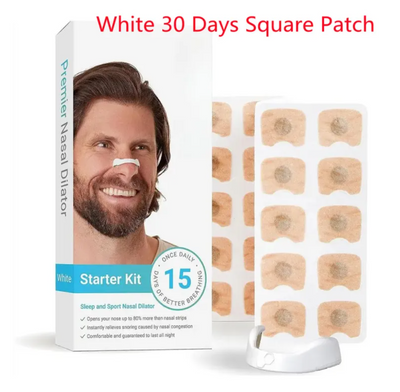 White 30 Days Square Patch